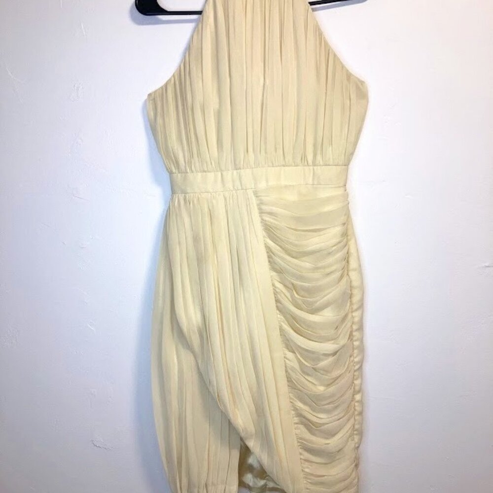 Cream Colored V Label London Soho Halter Dress